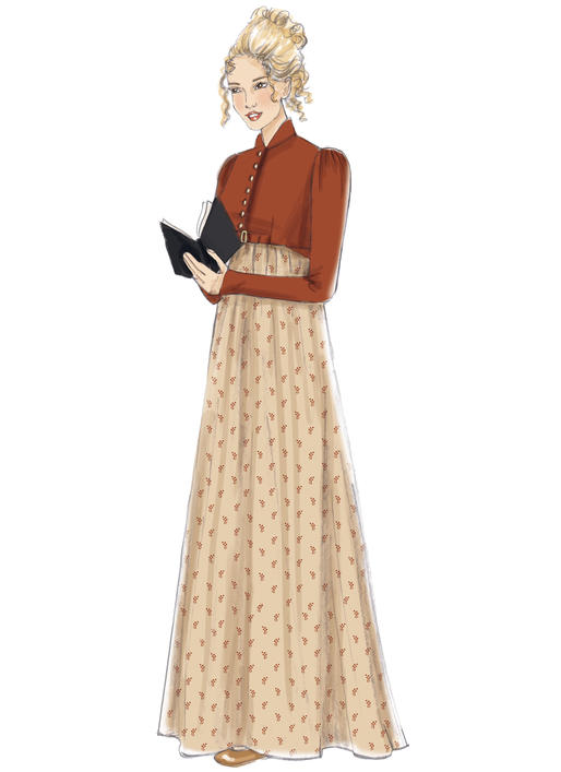 McCalls Schnittmuster M7493 Damen Kostüm Bodenlanger Mantel & Kleid & Jacke