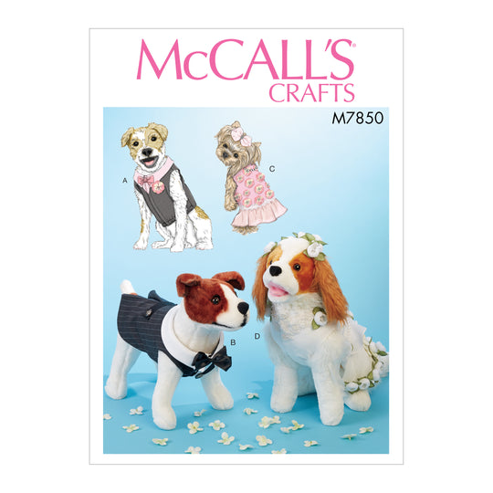 McCalls Schnittmuster M7850 Hundekleidung