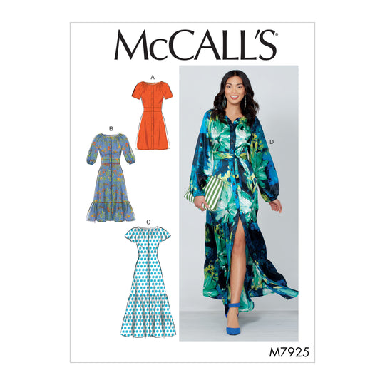 McCalls Schnittmuster M7925 Damen Kleid