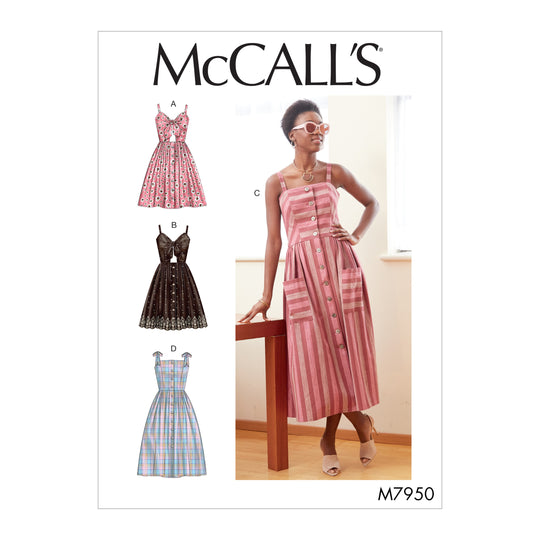 McCalls Schnittmuster M7950 Damen Kleid
