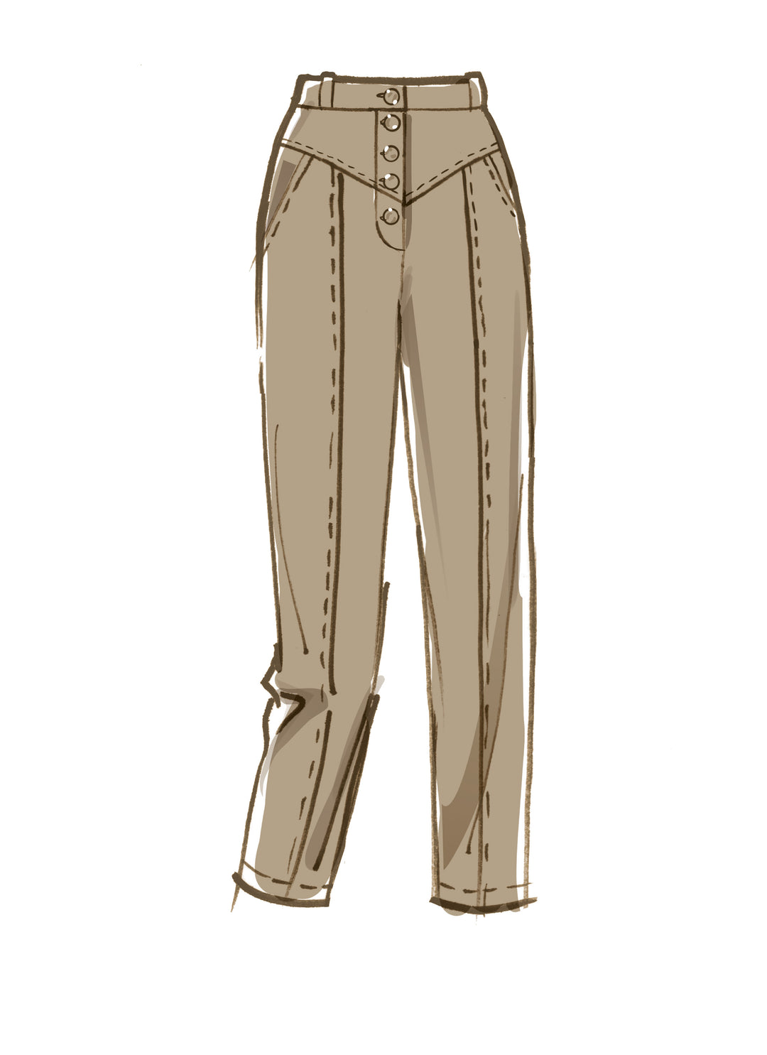 McCalls sewing pattern M8045 women's trousers