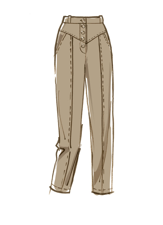 McCalls sewing pattern M8045 women's trousers