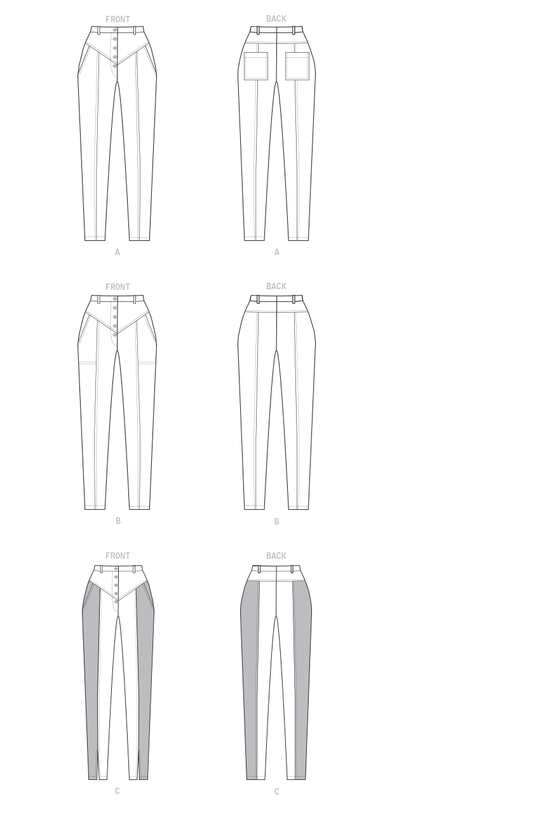 McCalls sewing pattern M8045 women's trousers