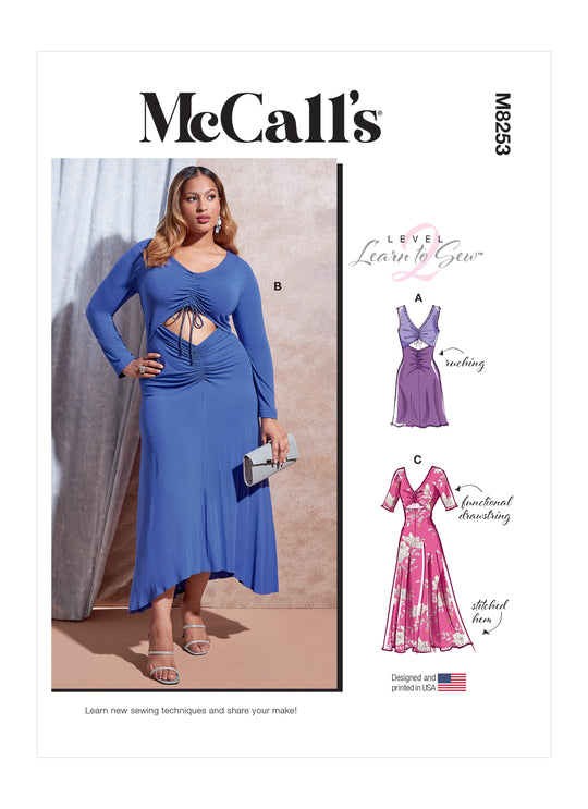 McCalls Schnittmuster M8253 Damen Kleid