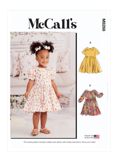 McCalls Schnittmuster M8266 Mädchen Kleid