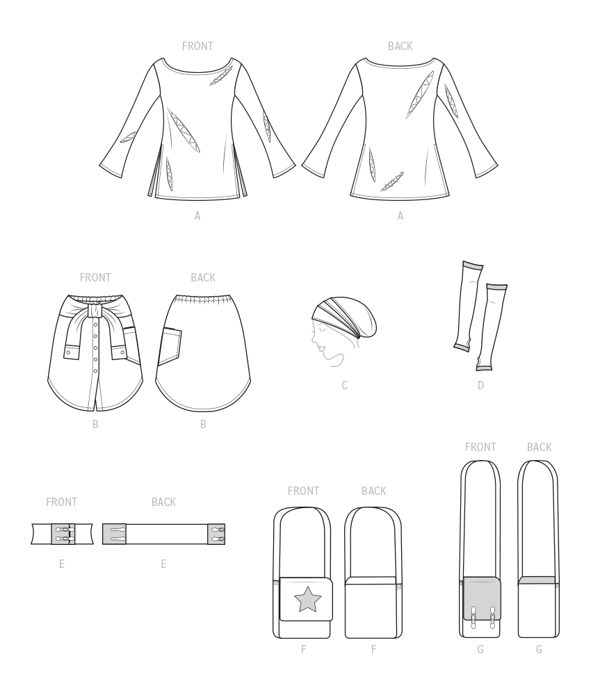 McCalls Schnittmuster M8298 Accessories