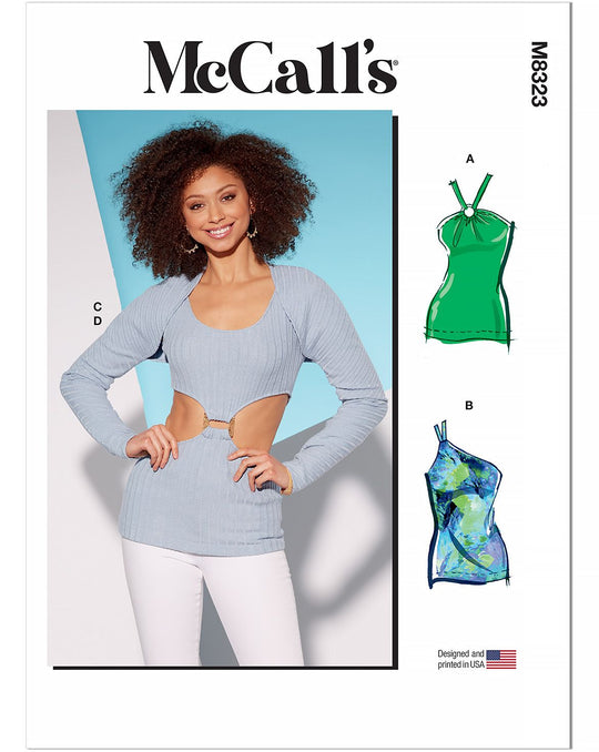 McCalls sewing pattern M8323 ladies' top