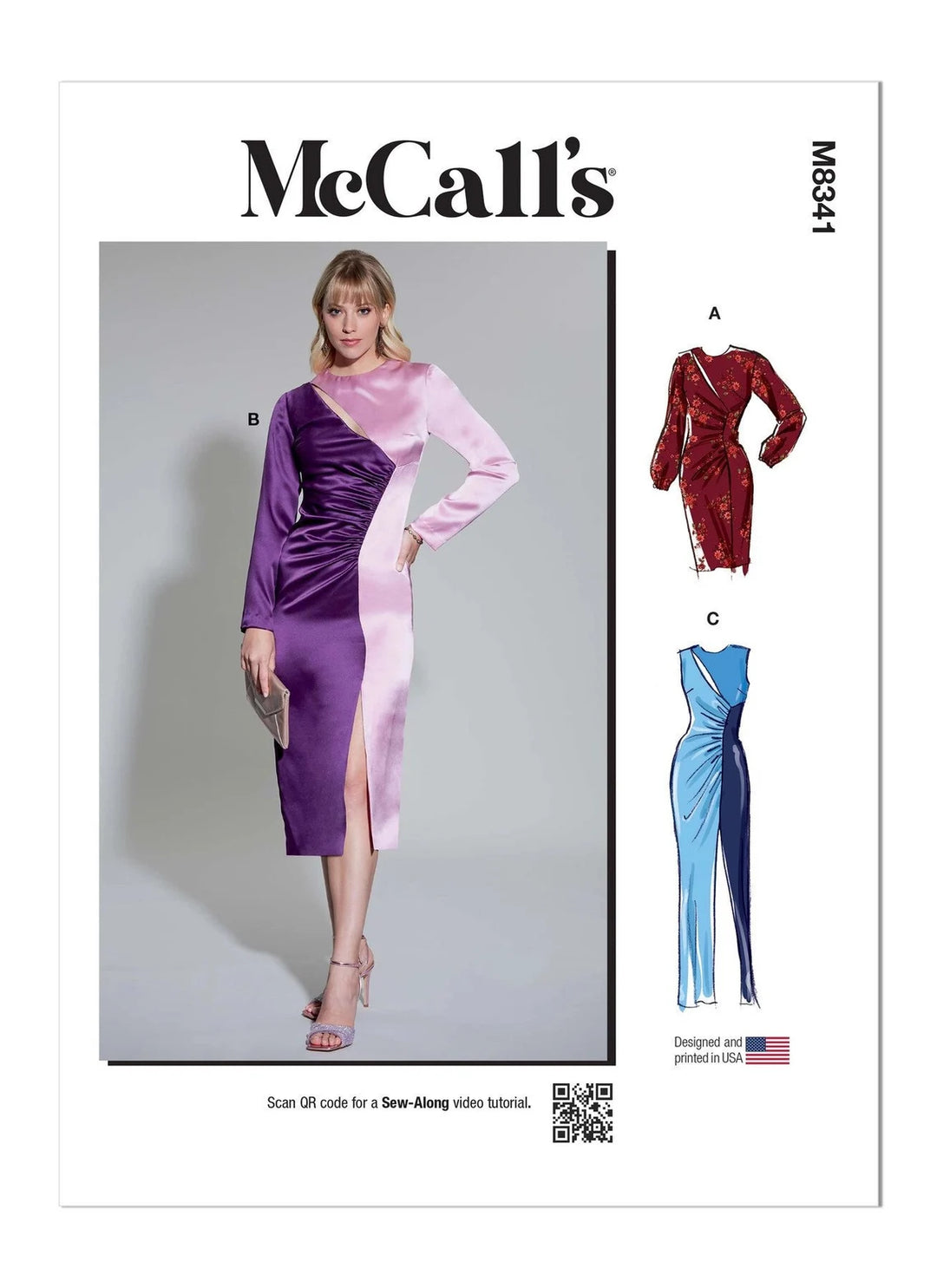 Patron de couture McCalls M8341 Robe pour Femme