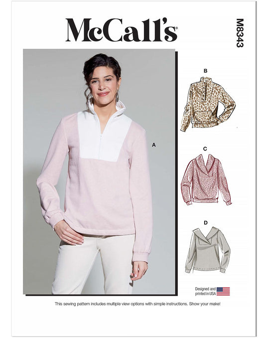 McCalls Sewing Pattern M8343 Ladies Top/Vest