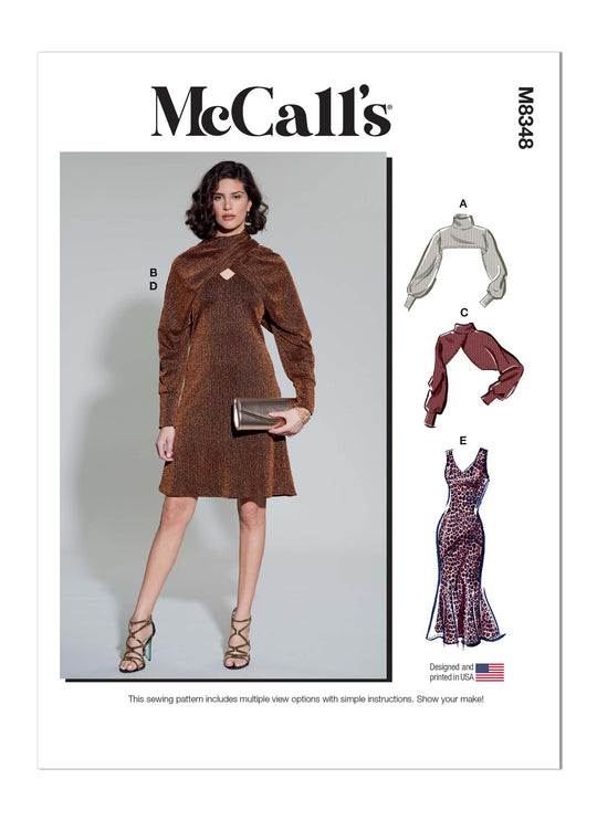 McCalls Schnittmuster M8348 Abendkleid mit passendem Bolero