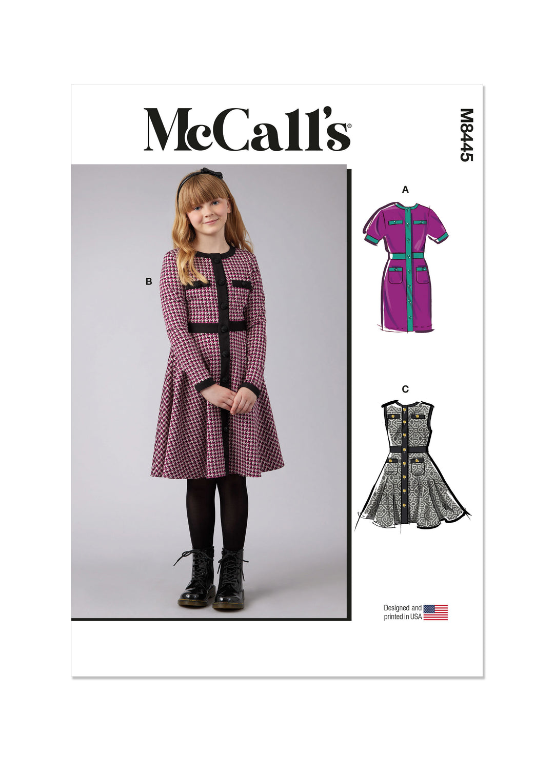 mccalls knit dress pattern Mccall's Knit Dress Sewing Pattern: Ruched Cut-out Design, Sleeve & Length Options