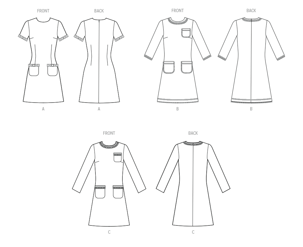 McCalls Schnittmuster M8529 Damen Kleid