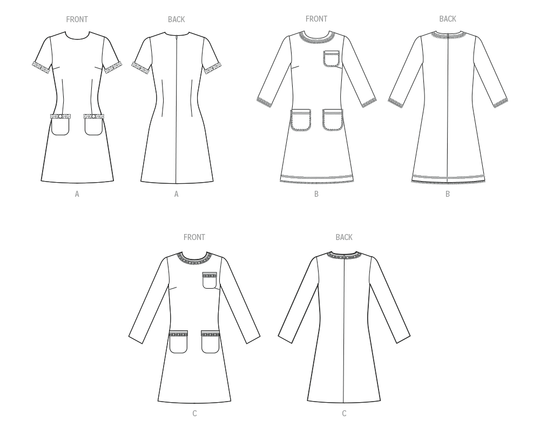 McCalls Schnittmuster M8529 Damen Kleid