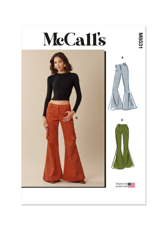 McCalls Schnittmuster M8531 Damen Rock/Hose