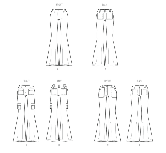 McCalls Schnittmuster M8531 Damen Rock/Hose