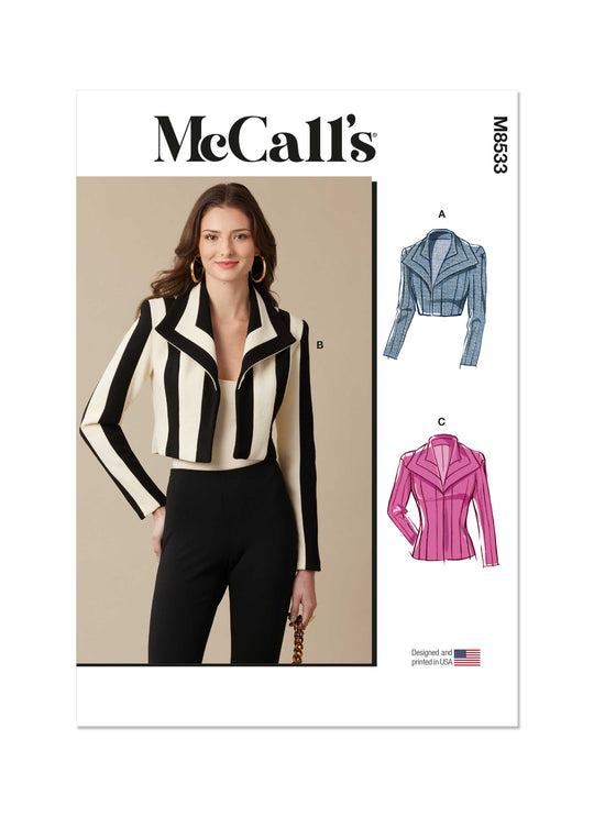 McCalls Schnittmuster M8533 Damen Jacke