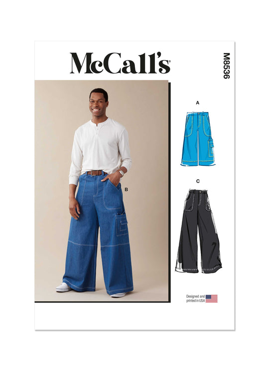 McCalls Schnittmuster M8536 Herren Hose