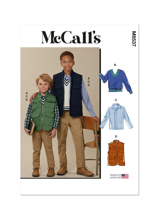 McCalls Schnittmuster M8537 Kinder Top