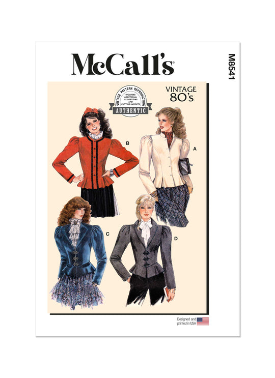 McCalls Schnittmuster M8541 Damen Jacke