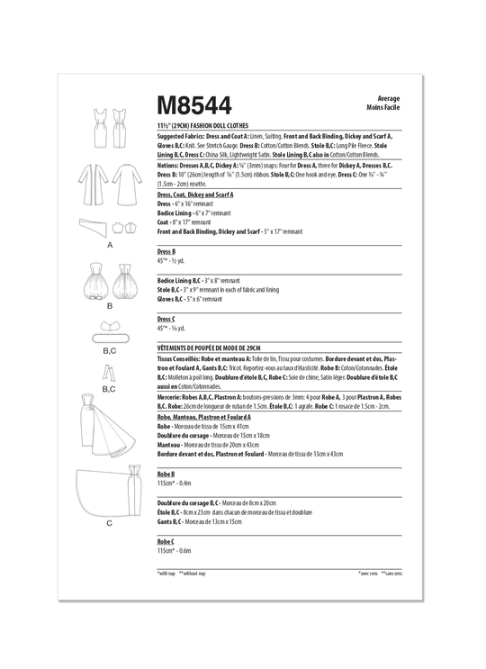 McCalls Schnittmuster M8544 Accessoires