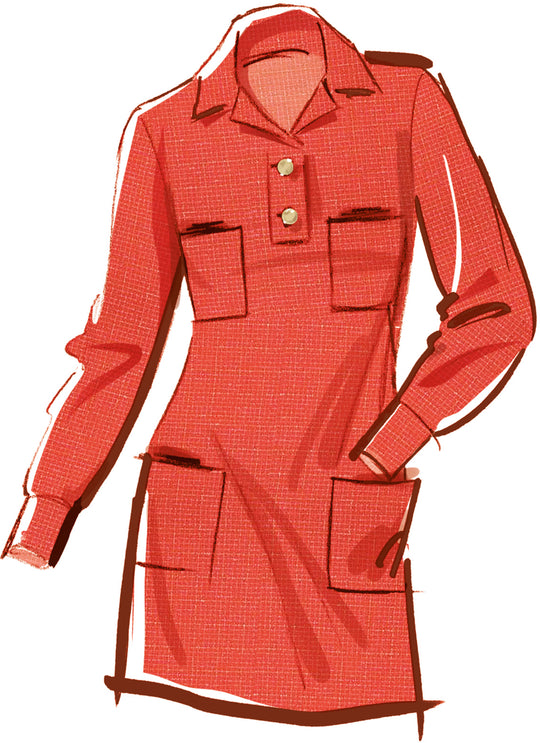McCalls Schnittmuster M8552 Damen Kleid mit Ärmelvariationen