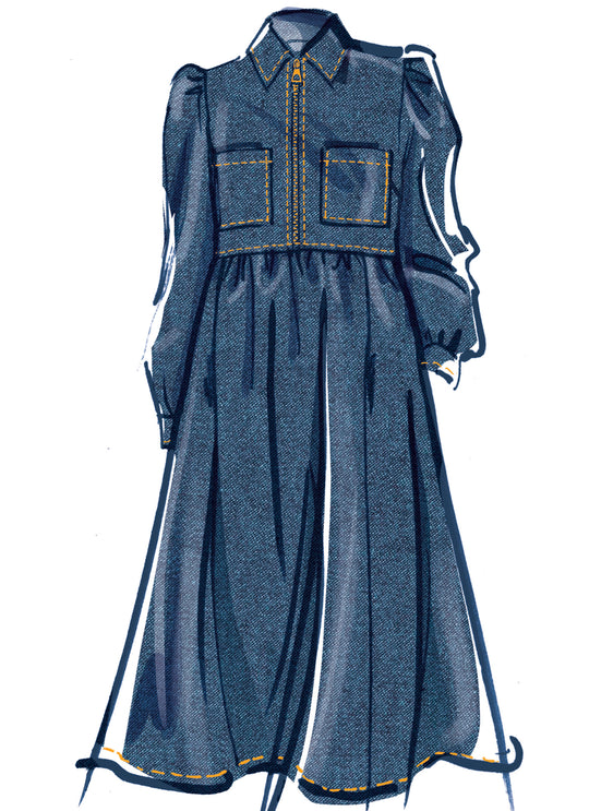 McCalls Schnittmuster M8553 Damen Kleid mit Ärmeln und verschiedenen Längen