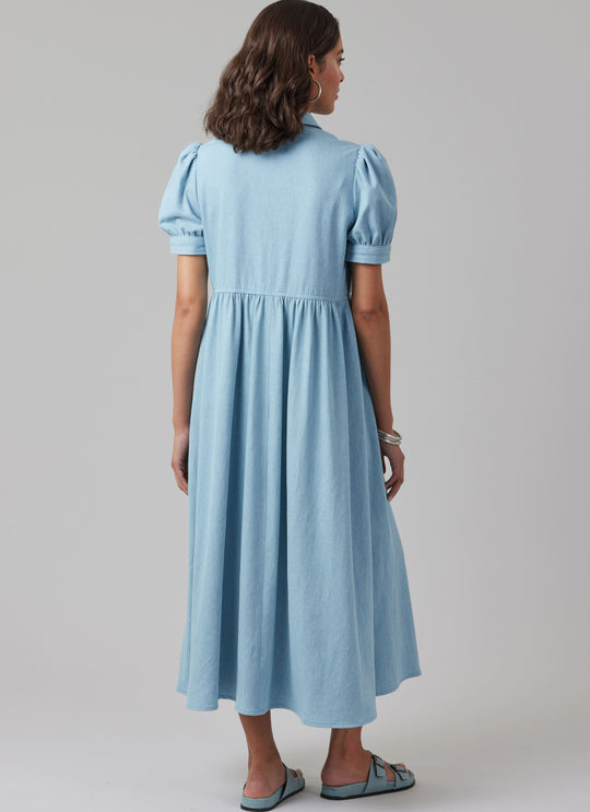 McCalls Schnittmuster M8553 Damen Kleid mit Ärmeln und verschiedenen Längen
