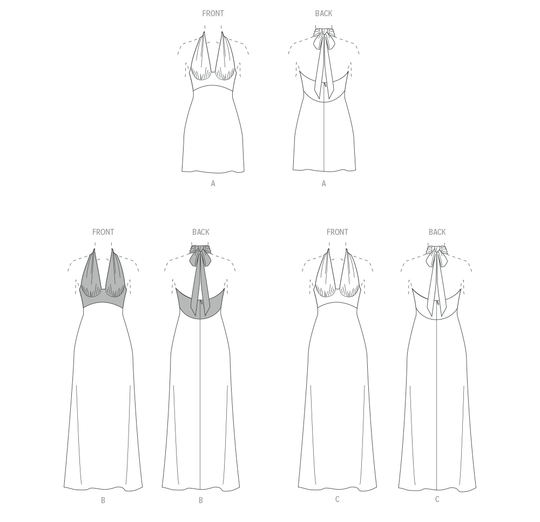 McCalls Schnittmuster M8555 Damen Kleid für besondere Anlässe