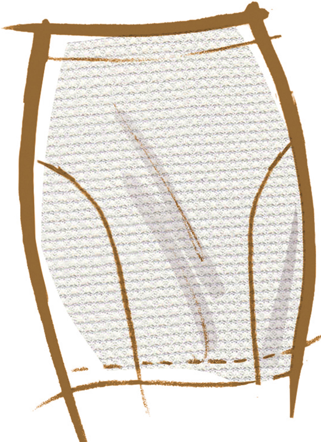 McCalls Schnittmuster M8558 Damen Strickrock in 3 Längen