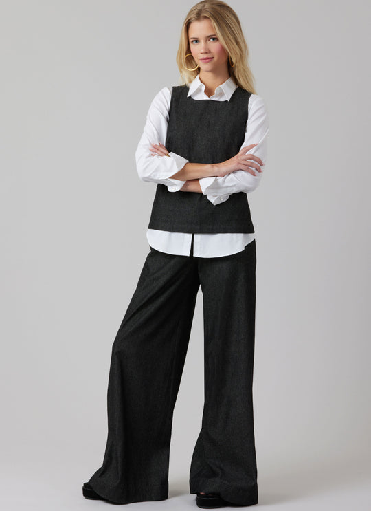 McCalls Schnittmuster M8562 Damen Top, Kleid, Jacke und Hose