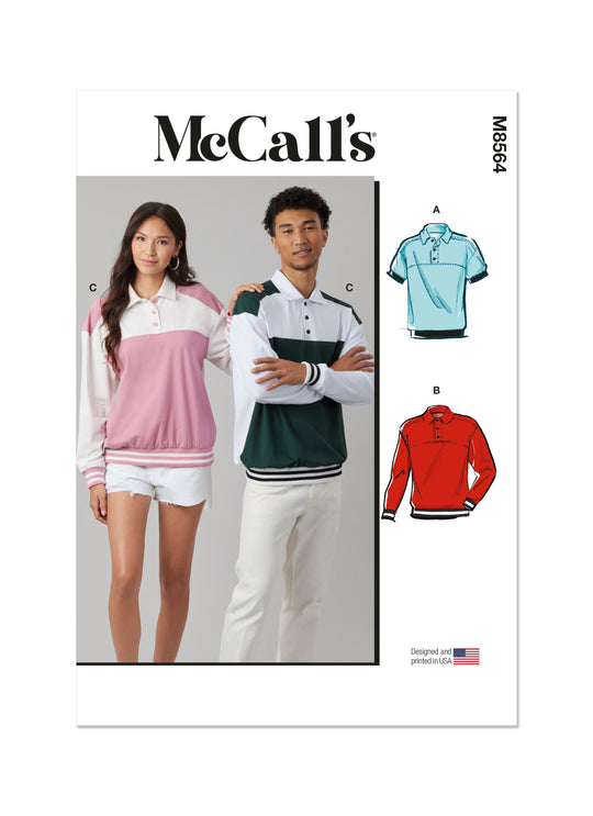 McCalls Schnittmuster M8564 Strickpullover und Shirt