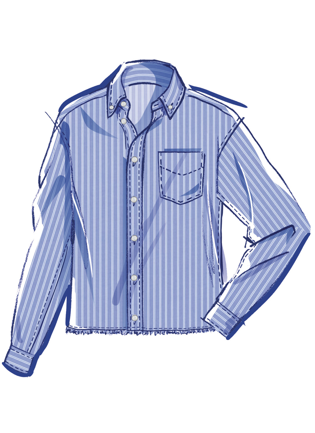 McCalls Schnittmuster M8566 Shirt in 3  Längen
