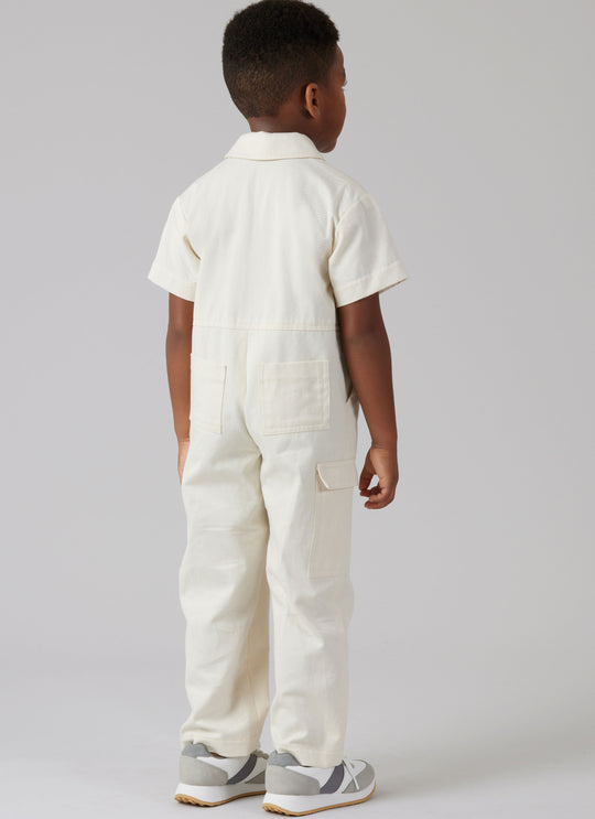 McCalls Schnittmuster M8567 Kinder Jumpsuit mit Ärmelvariationen