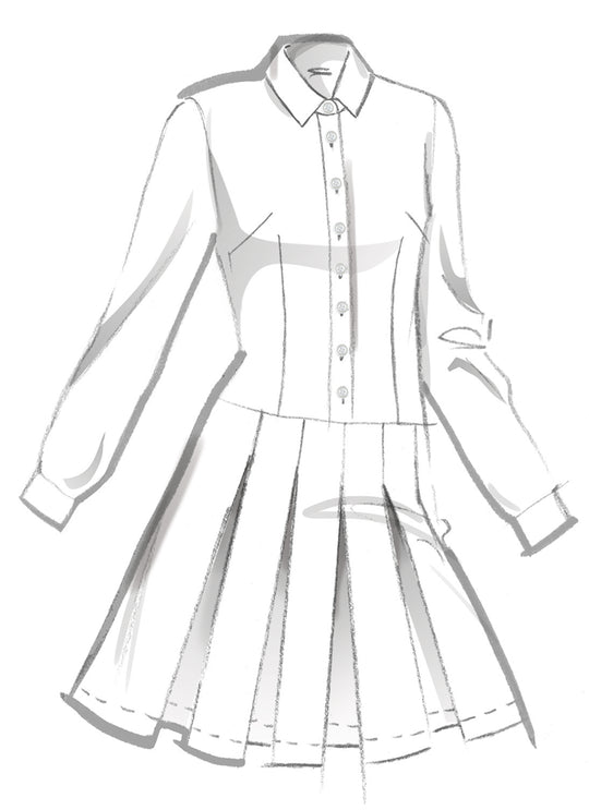 McCalls Schnittmuster M8576 Damen Kleid mit Ärmel- und Längenvariationen