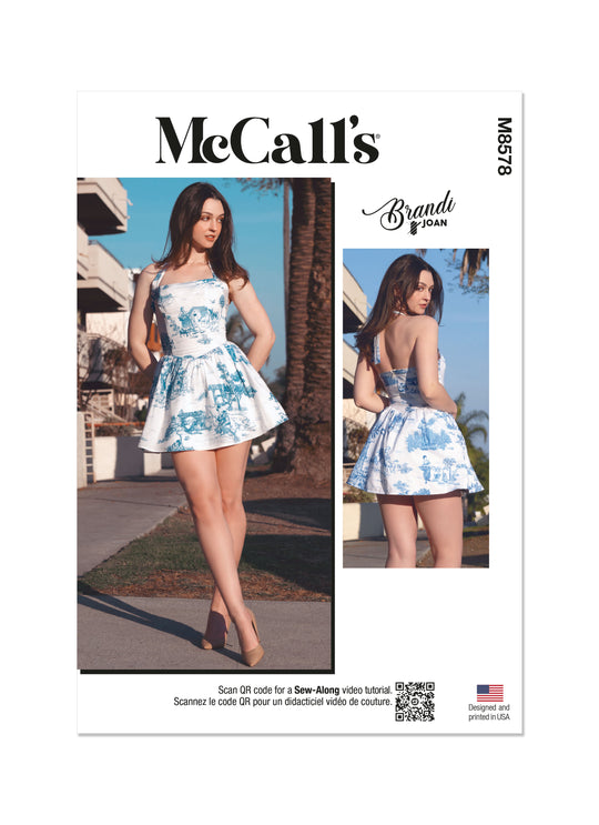 McCalls Schnittmuster M8578 Damen Kleid by Brandi Joan