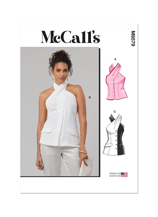 McCalls Schnittmuster M8579 Damen Top in zwei Längen