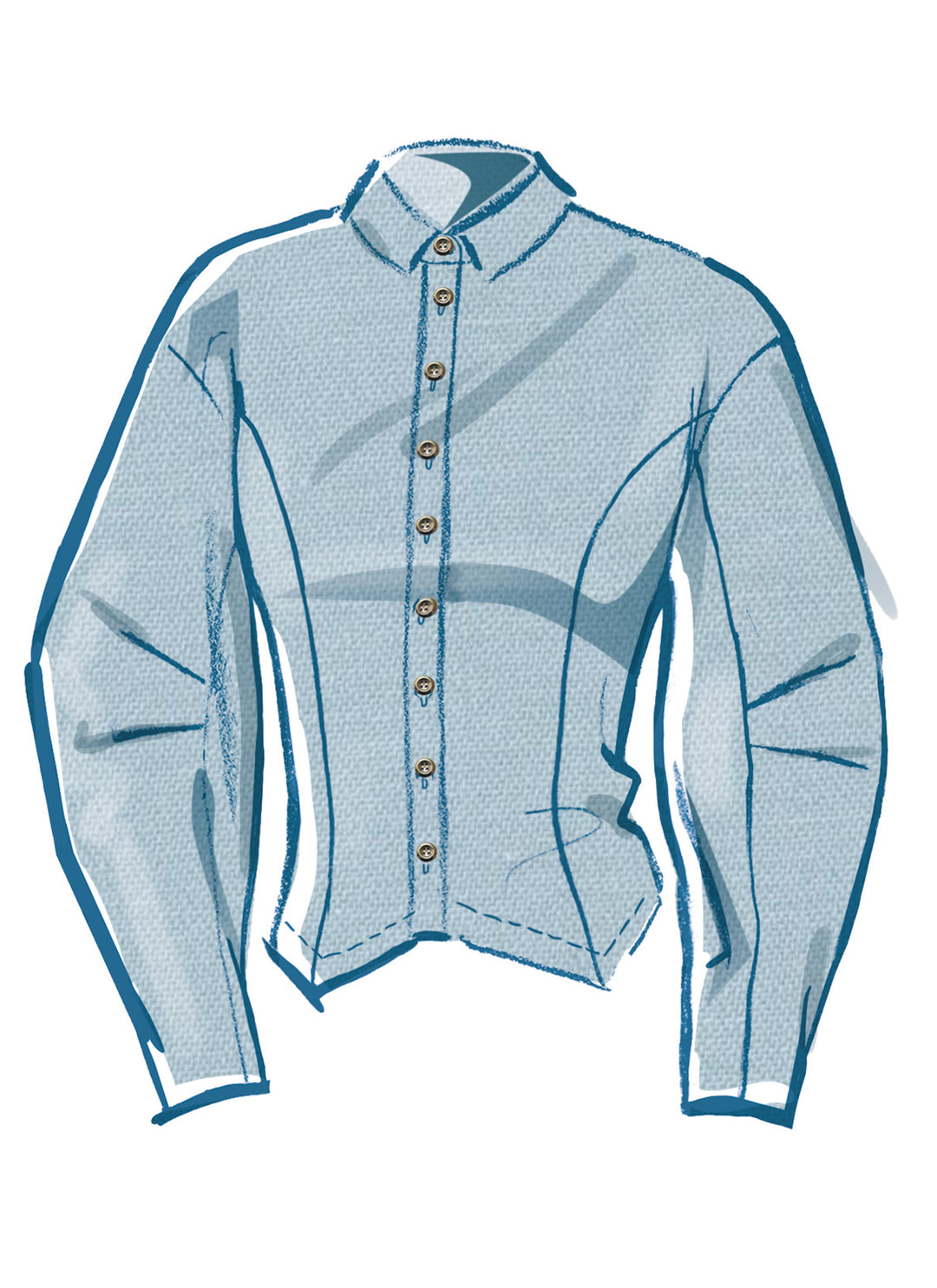 McCalls Schnittmuster M8580 Damen Shirt in zwei Längen