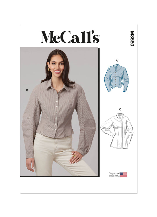 McCalls Schnittmuster M8580 Damen Shirt in zwei Längen