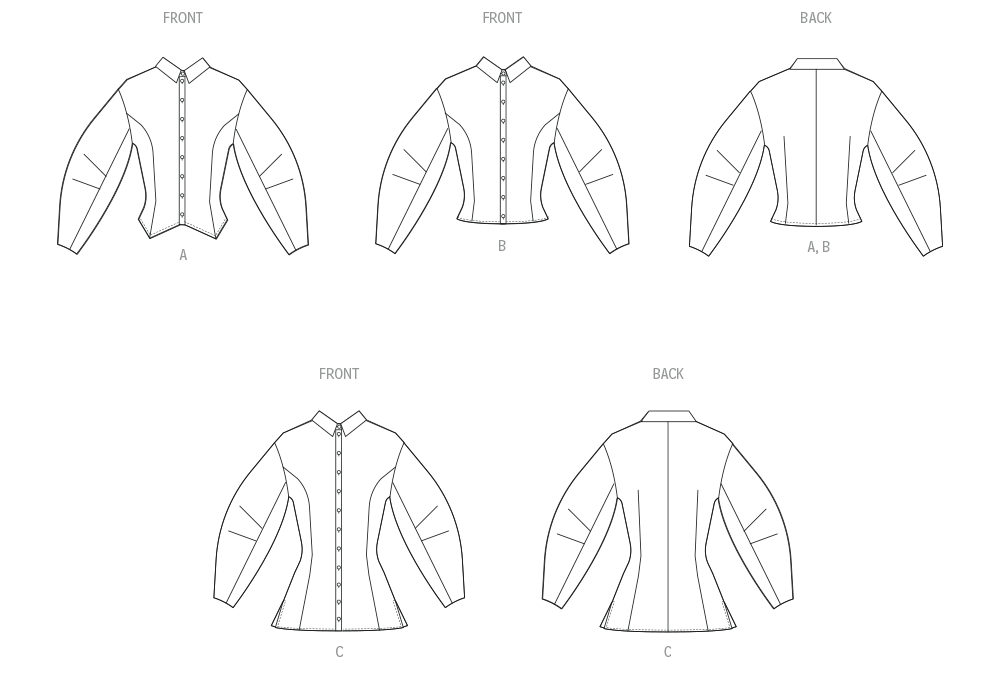 McCalls Schnittmuster M8580 Damen Shirt in zwei Längen