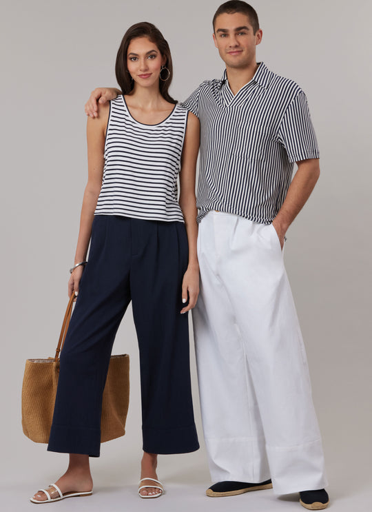 McCalls Schnittmuster M8588 Unisex-Hosen in zwei Längen