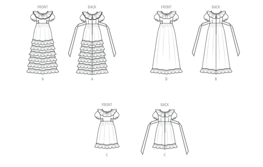 McCalls Schnittmuster M8594 Kleid für Damen von Laura Ashley