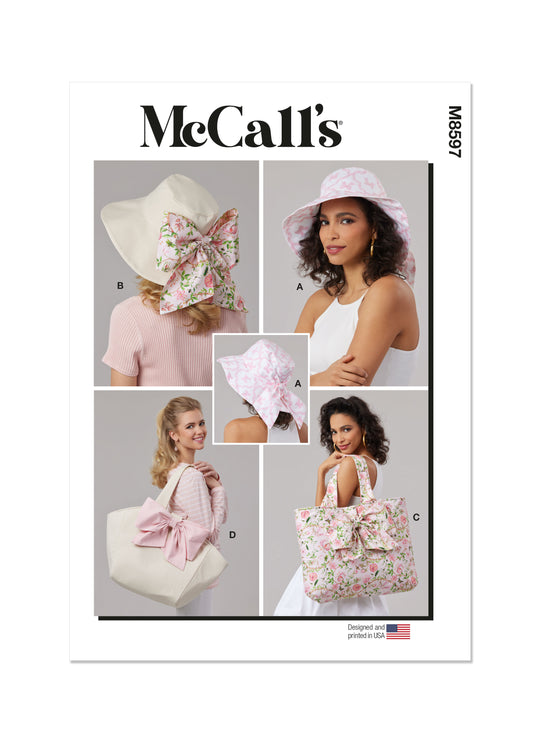 McCalls Schnittmuster M8597 Hüte und Taschen