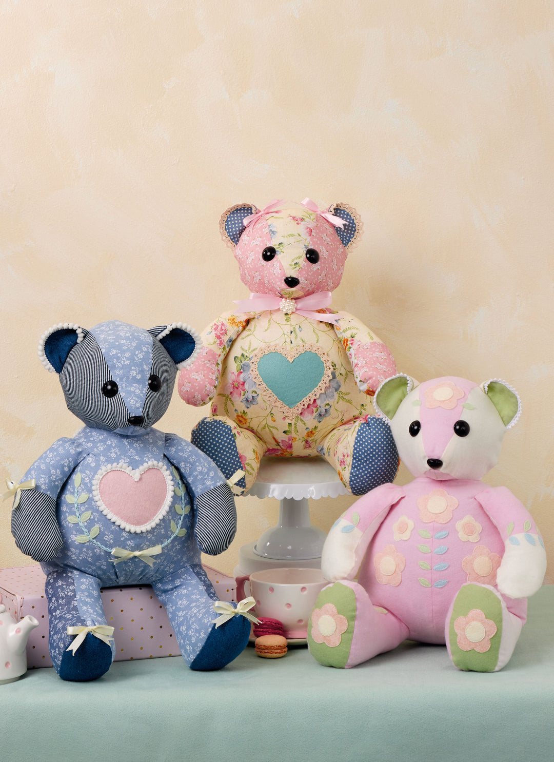 McCalls Schnittmuster M8599 Patchwork Plüschbären