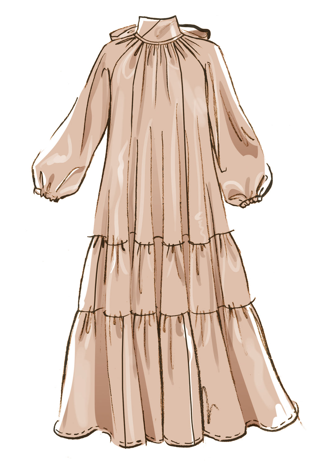 McCalls Schnittmuster M8603 Damenkleid mit verschiedenen Saumlängen