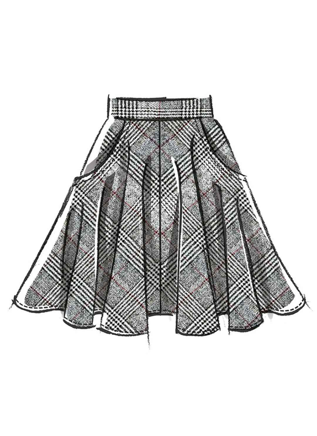 McCall’s Schnittmuster M8609 – Damenrock in drei Längen – elegant, vielseitig & zeitlos