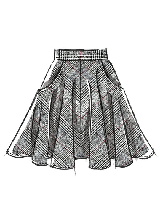 McCall’s Schnittmuster M8609 – Damenrock in drei Längen – elegant, vielseitig & zeitlos