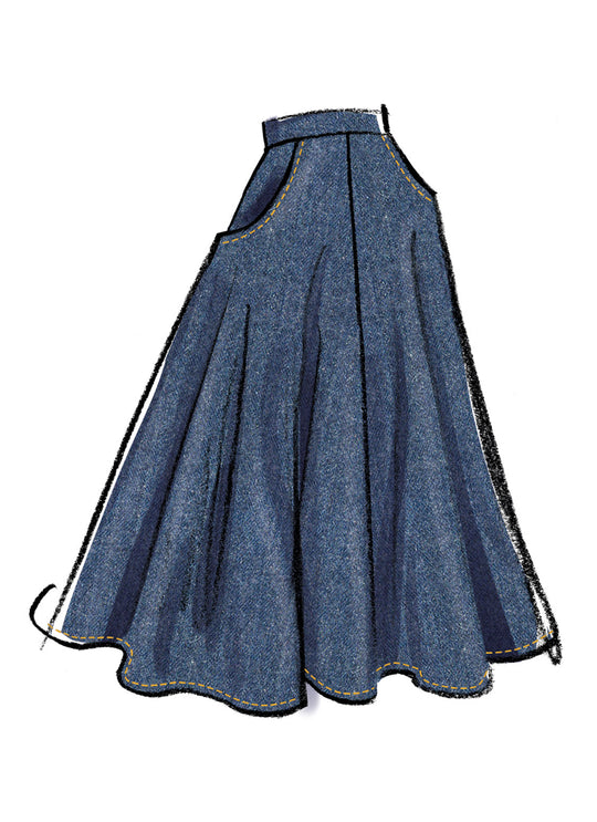 McCall’s Schnittmuster M8609 – Damenrock in drei Längen – elegant, vielseitig & zeitlos