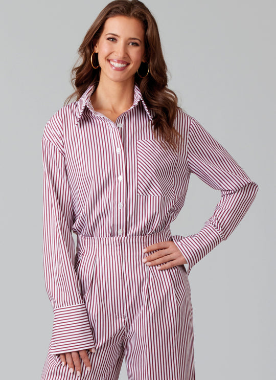 McCall’s Schnittmuster M8611 – Damen-Hemd, Shorts & Hose – klassisch, modern & vielseitig