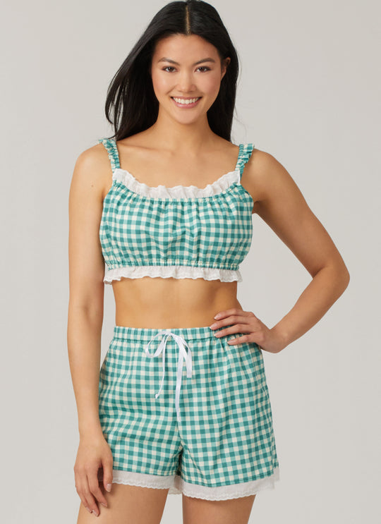 McCall’s Schnittmuster M8613 – Damen-Bralette, Hemd & Shorts mit Wellenborte – feminin, bequem & stilvoll