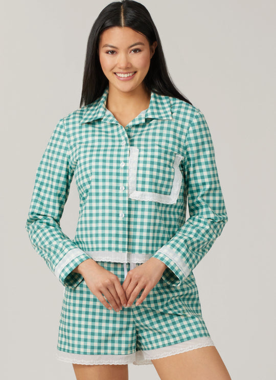 McCall’s Schnittmuster M8613 – Damen-Bralette, Hemd & Shorts mit Wellenborte – feminin, bequem & stilvoll